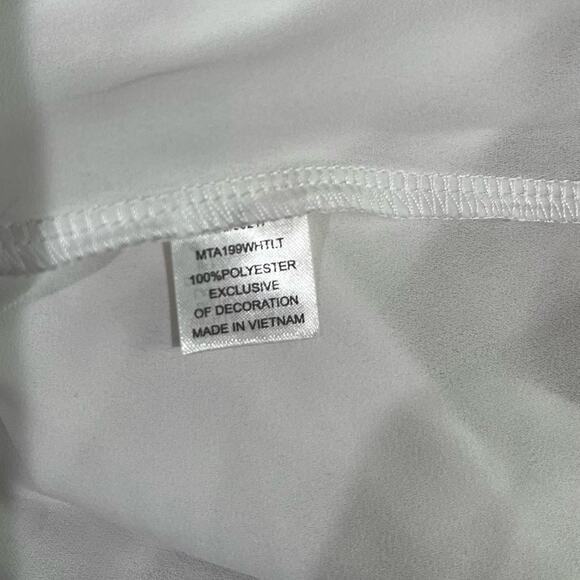 NEW Charming Charlie Longline Flutter Ruffle Cold Shoulder Poet Tunic Top S NWT - Picture 13 of 16